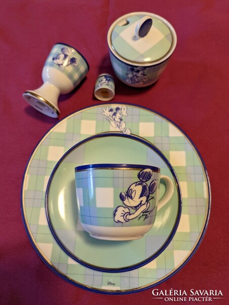 Porcelán Disney reggeliző szett 6 részes