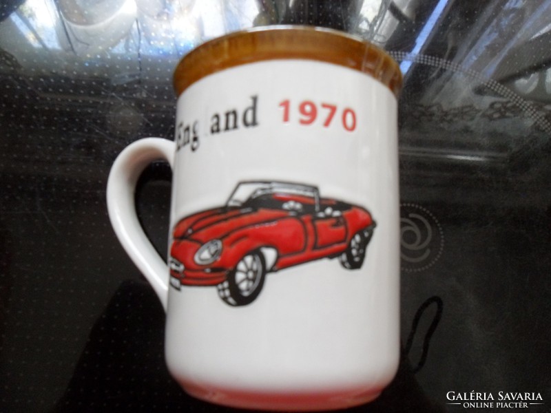 Oldtimer car and motorcycle mugs
