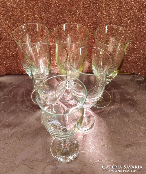 Set of 6 + 1 champagne glasses