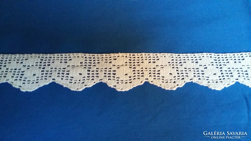 Old crocheted wardrobe strip, shelf strip