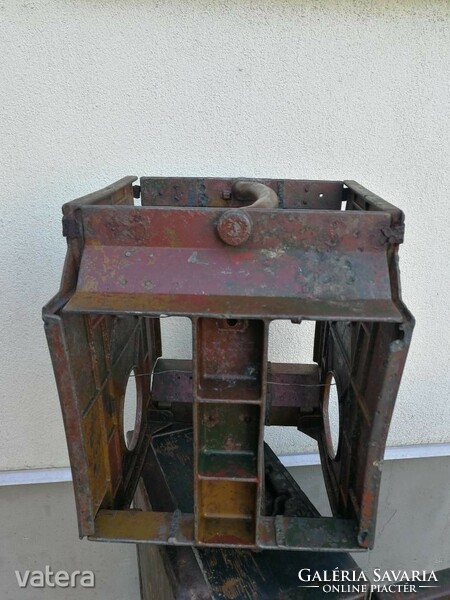 German early double aluminum teller mine shaft with crate