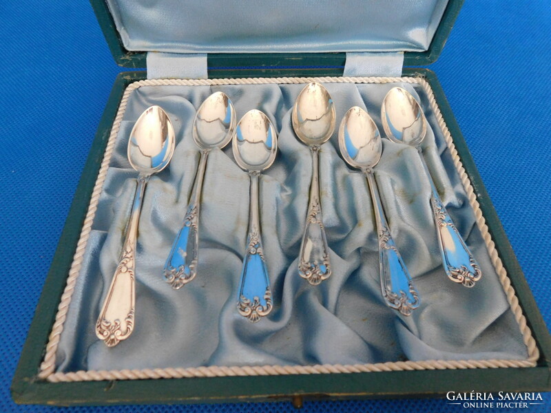 Silver 6sz coffee spoon set 71g 11cm