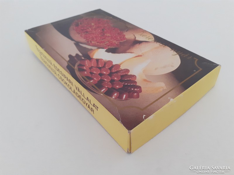 Retro Szerencsi bonbonos doboz Magyar Édesipari Vállalat Szerencsi Csokoládégyár papírdoboz