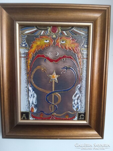 The alchemist ...- Soltész melinda fire enamel picture!