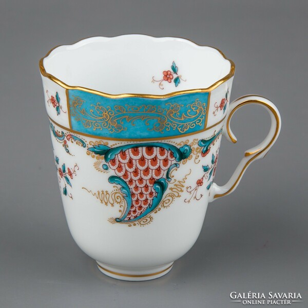 Herend tupini (tca) patterned chocolate / cappuccino cup # mc1102
