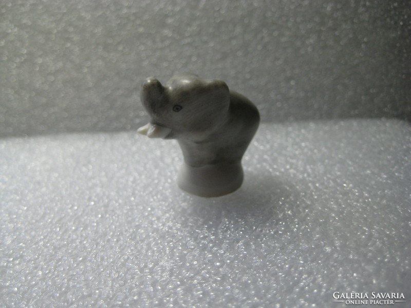 Old Herend elephant, miniature 3 cm, rarely popping piece