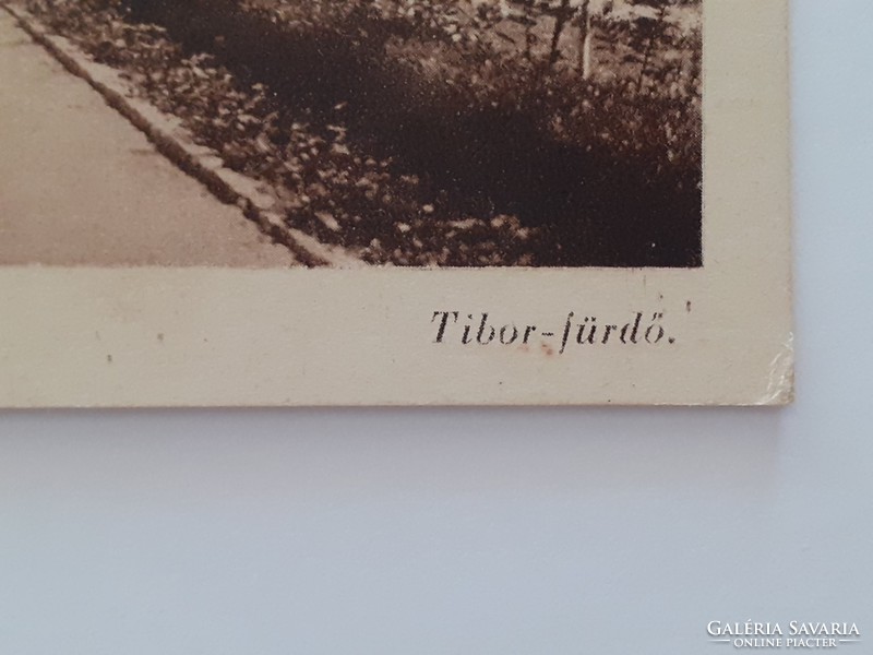 Régi képeslap 1942 Balatonfüred gyógyfürdő Tibor-fürdő fotó levelezőlap