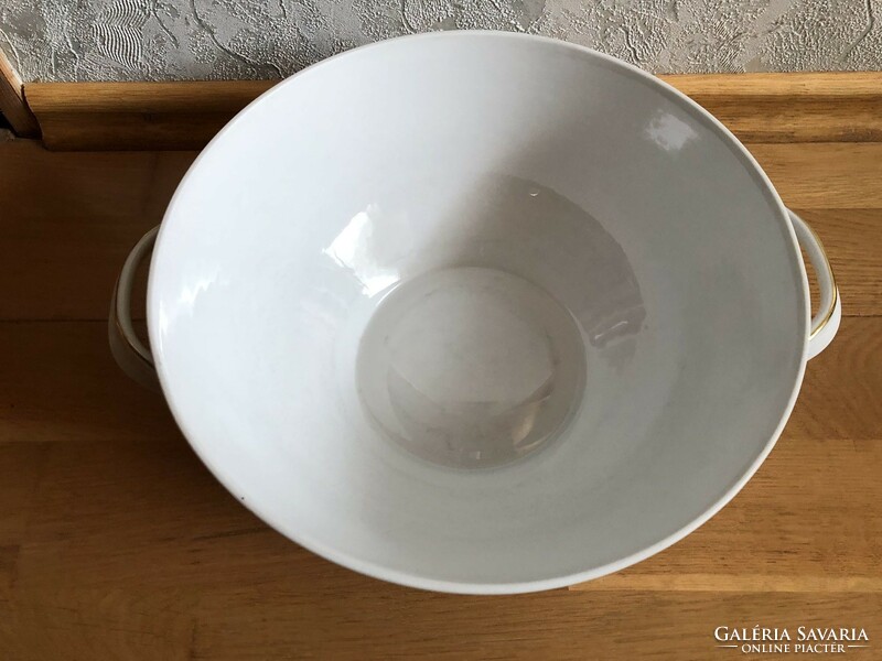Hófehér Bavaria porcelán tál, leveses tál ?