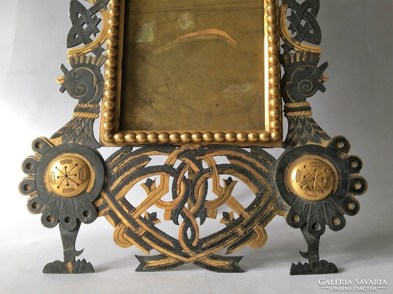 19. századi orosz cári aranyozott bronz képkeret fotókeret St Pétervár