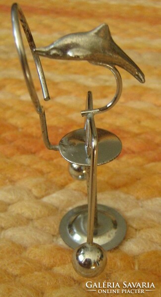 Metal moving dolphin figure