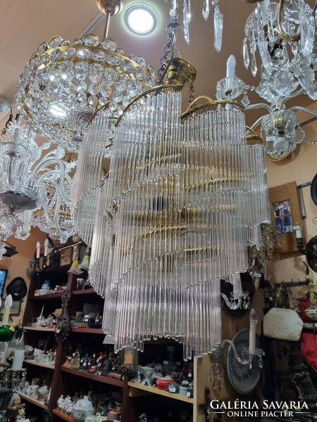 Chandelier with glass wand