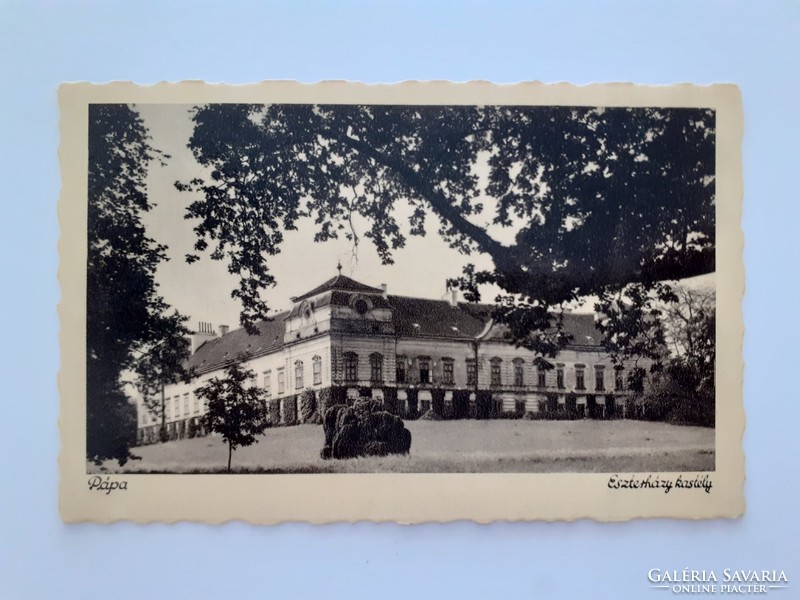 Old postcard Pope Eszterházy castle photo postcard