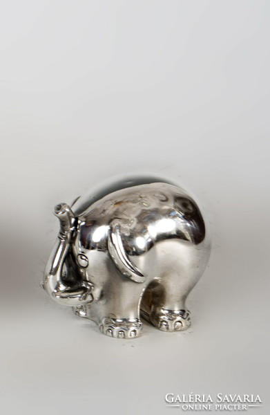 Silver elephant figure