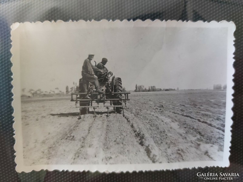 Old photo farming agriculture tractor photo