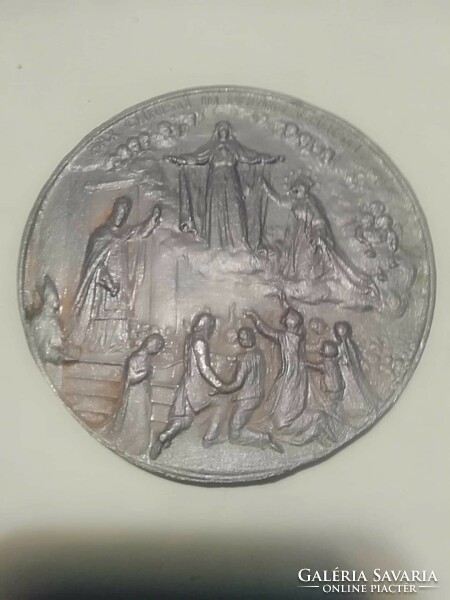 1925 Roma anno santo xi. Pope Pius commemorative medal 10 cm pax christi in regno christi