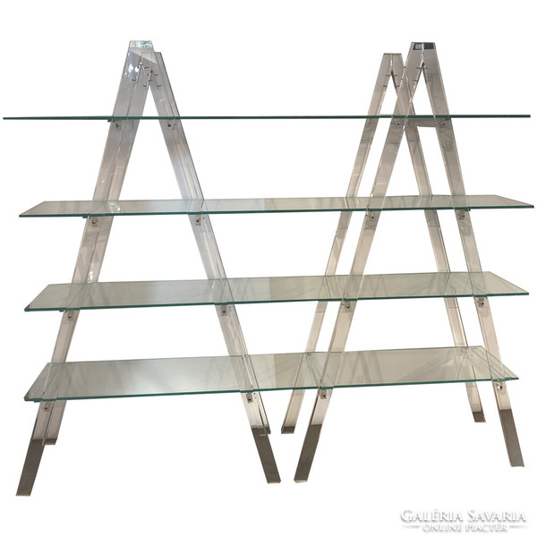 Design Plexi És Fém Polcrendszer B00160