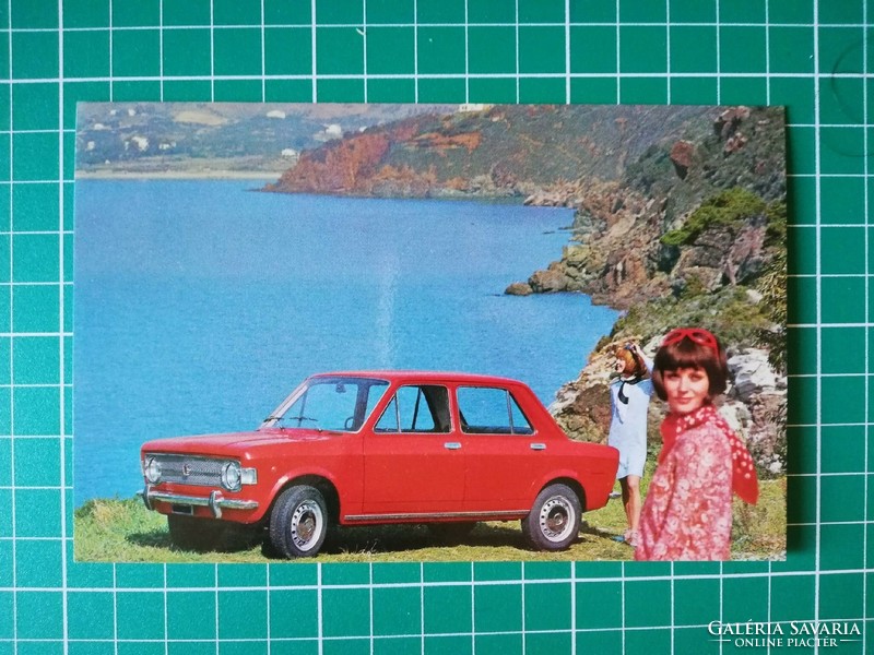 6 db postatiszta képeslap-Fiat