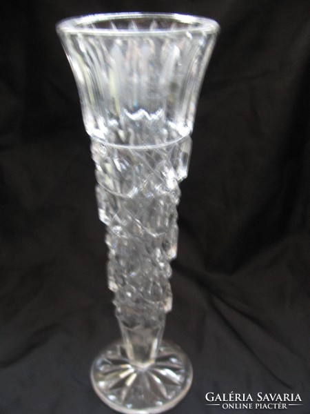 Bieder, art deco slim base, crystal vase