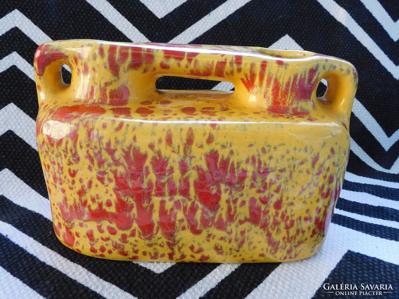 Judit Bártfay two-hole ceramic vase