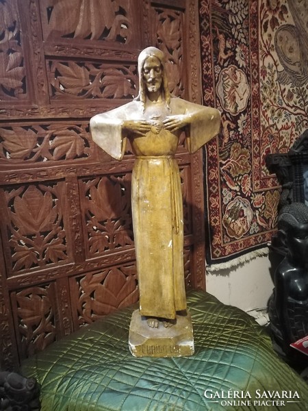 Antik Jezus Krisztus szobor 55 cm