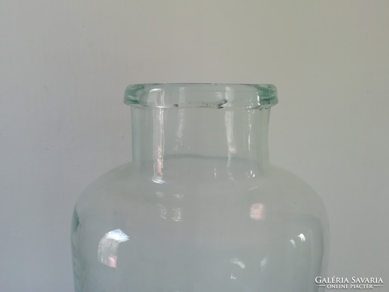 Régi 6 literes befőttes üveg, dekorációs tárgy II.