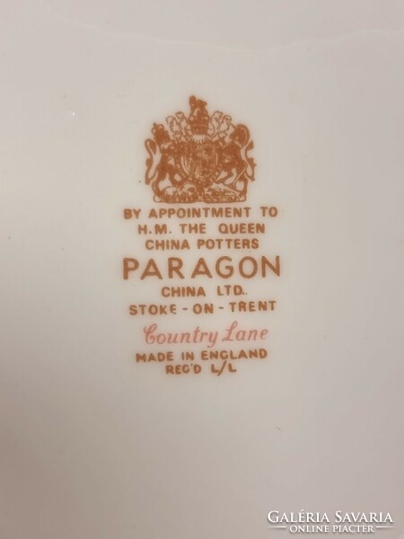 Paragon China Ltd   ﻿Stoke-on- Trent  ﻿Country Lane 5 személyes teás reggeliző készlet