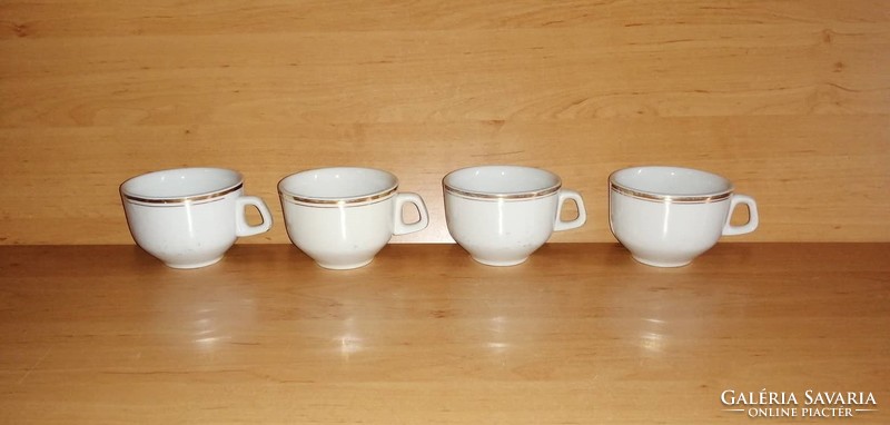 Great Plain porcelain gold striped cup 4 pieces in one (19 / d)