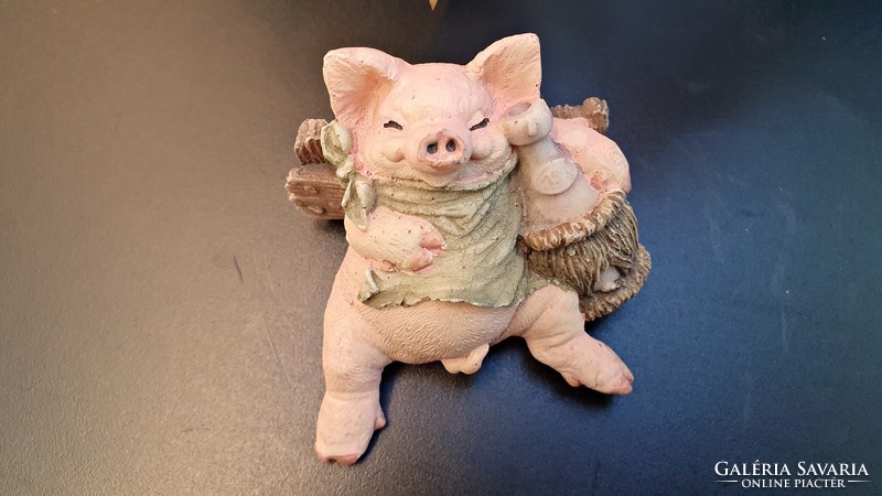 2 pcs. An interesting ceramic pig figure. 7 cm wide, 5 cm. They are tall. HUF 1200/ pc.