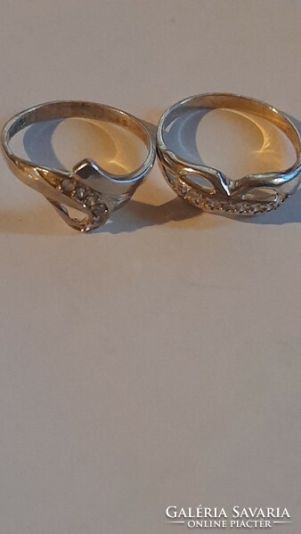 2 pcs silver rings