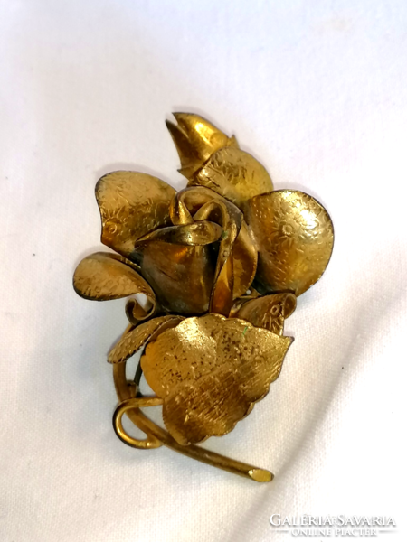 Vintage rose brooch from the forties 504.