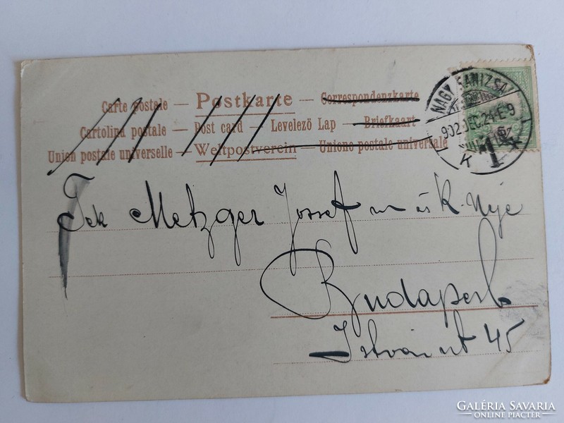 Régi képeslap 1902 levelezőlap népviselet