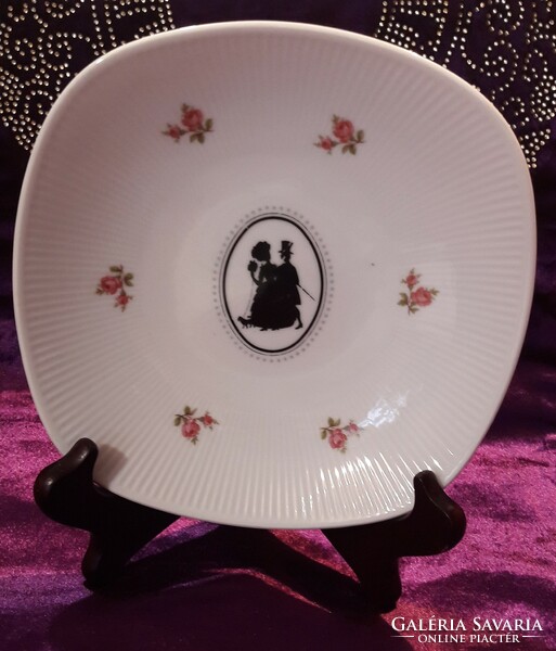 Shaded, Scenic Porcelain Plate, Serving Bowl (l2405)