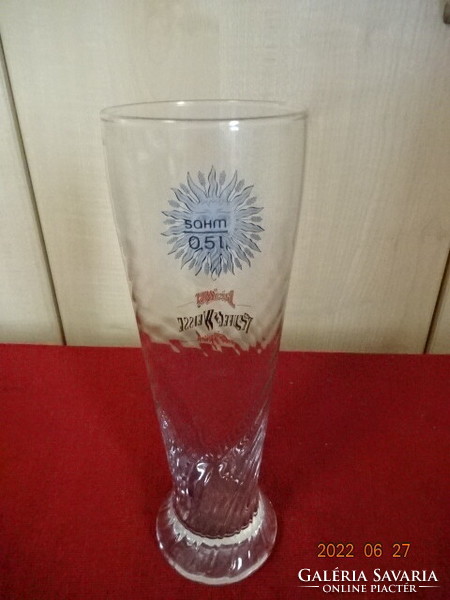 German glass beer glass, baisinger teufels weisse advertising. Six pieces. He has! Jókai.