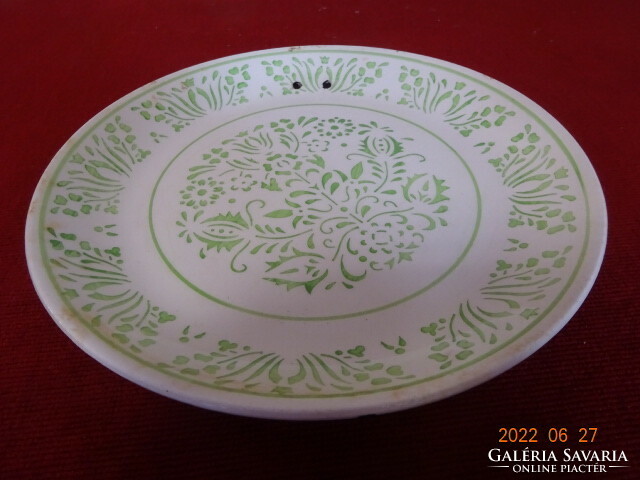Granite porcelain, antique decorative plate, diameter 19 cm. He has! Jókai.