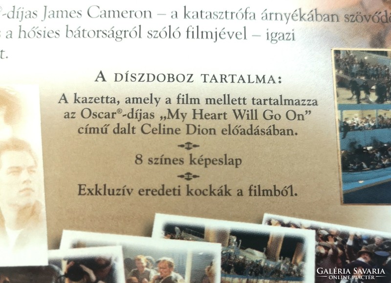 Titanic című film exkluzív kiadású VHS kazetta, eredeti filmkockákkal, 1998