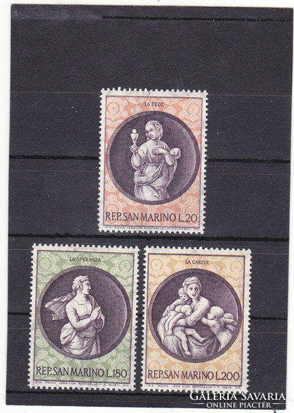 San Marinó emlékbélyegek teljes-sor 1969