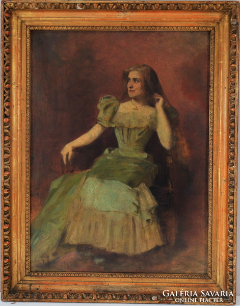 Ferraris Arthur (1856-1936): Portrait of the actress Marcus Emilia