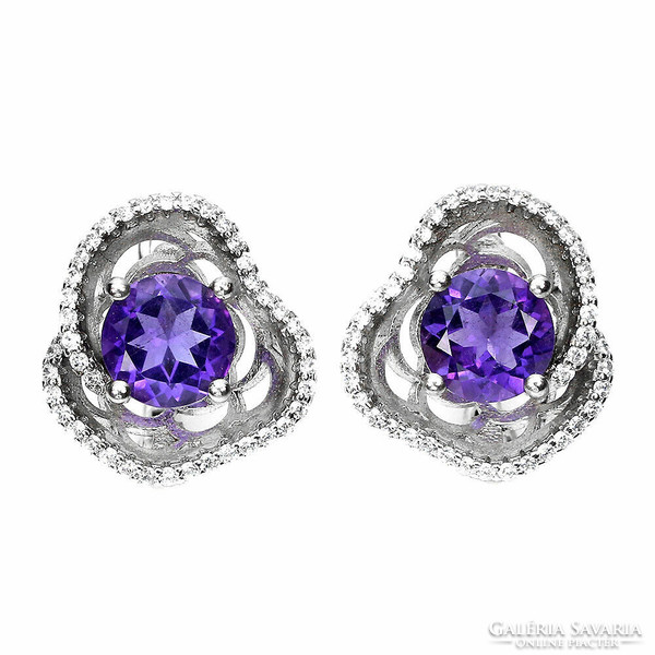 Genuine amethyst is filled with 925 silver