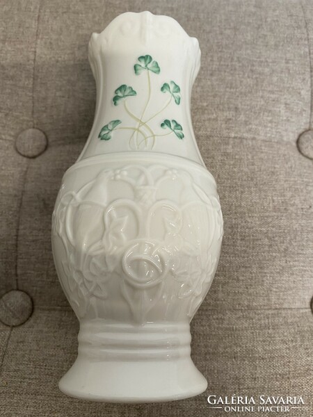 Belleek Íreland Leveles Porcelán Váza A16