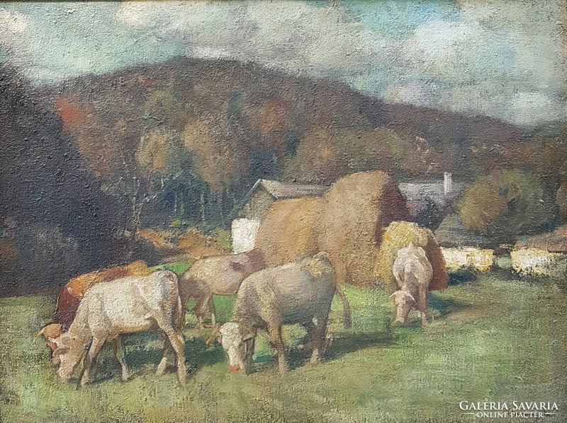 Pál Udvary (1900-1987): Transylvanian landscape