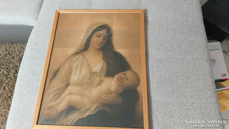 Beautiful holy image print with 53x68 cm frame