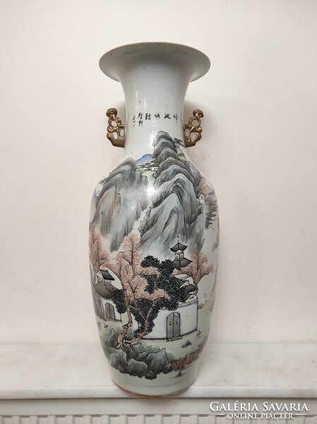 Antique Chinese Porcelain Large Painted Battle Combat Scene Vase 813 5644
