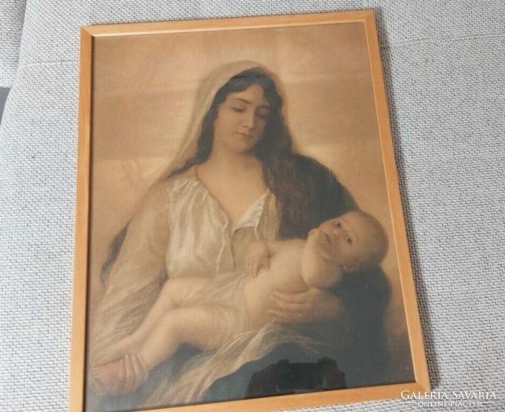 Beautiful holy image print with 53x68 cm frame