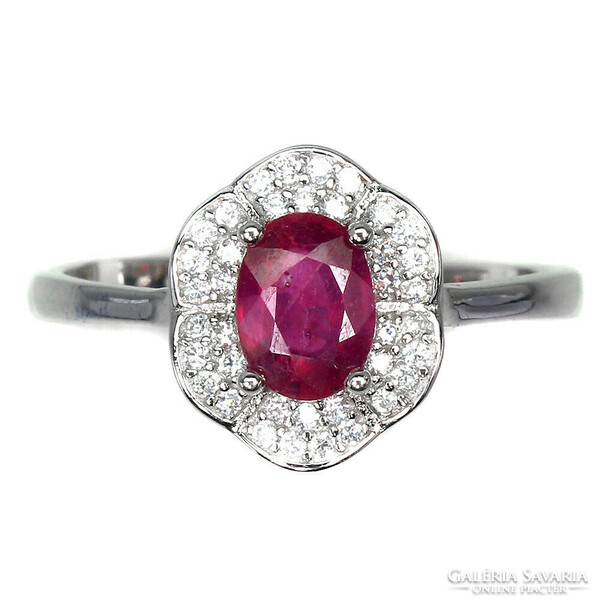 54 And real ruby 925 silver ring