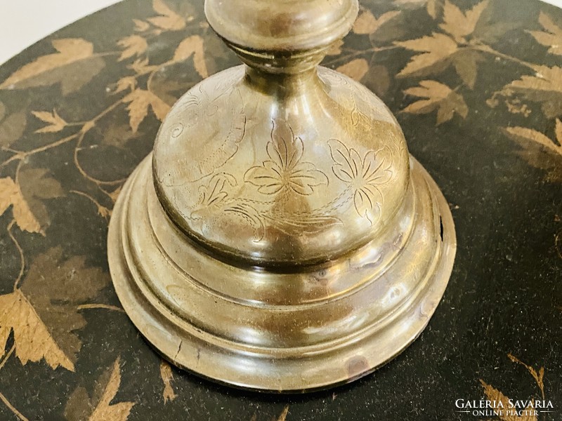 Art Nouveau copper table lamp