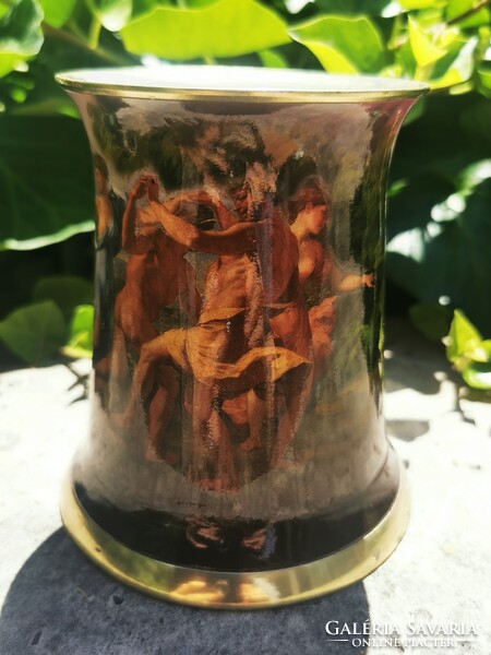 Antique scene with copper jug