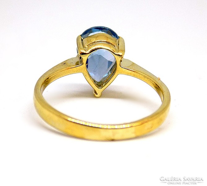 Kék köves arany gyűrű (ZAL-Au106716)