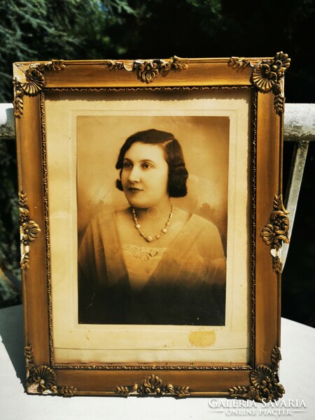 Portrait of a lady, antique photo