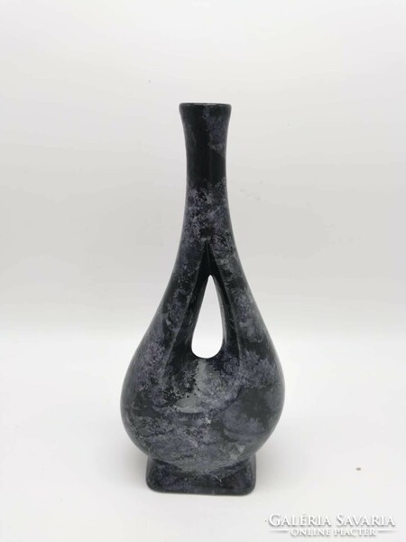 Retro váza, magyar iparművészeti kerámia, 27,5 cm