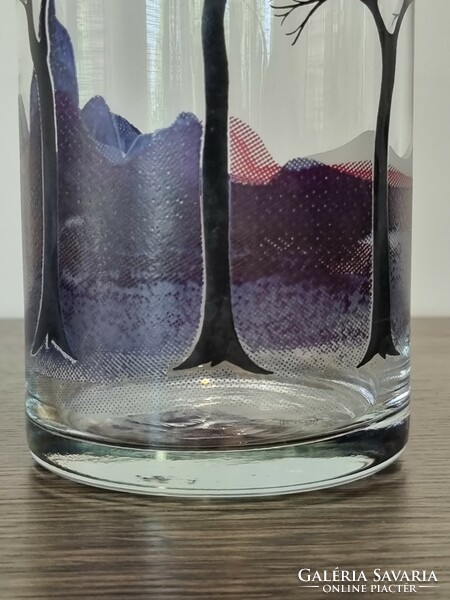 Rastal, german vintage glass vase sign, unique design